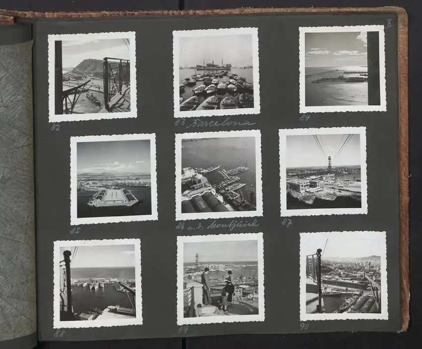 Fotoalbum mit 195 Fotografien, Ansicht Barcelona, Reise Schweiz-Spanien mit Autozug, Italien mit Grenze 9