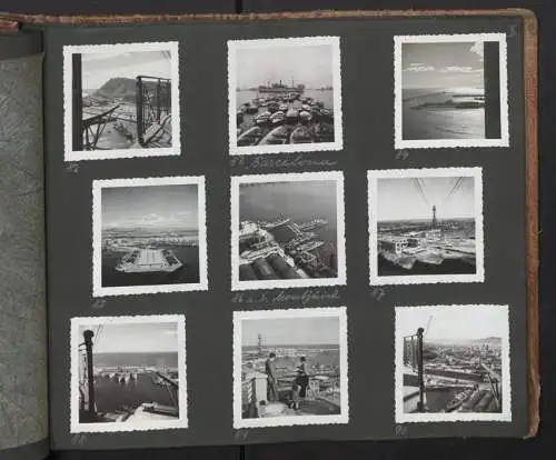 Fotoalbum mit 195 Fotografien, Ansicht Barcelona, Reise Schweiz-Spanien mit Autozug, Italien mit Grenze