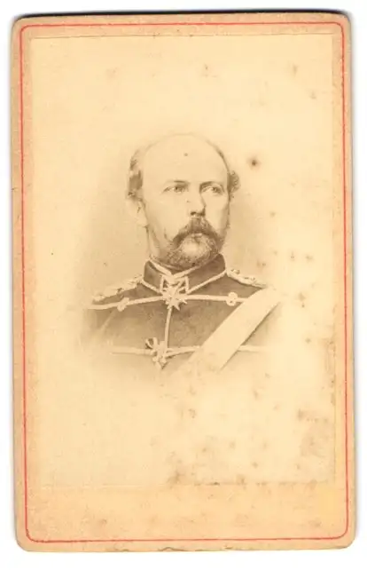 2 Fotografien Prinzessin Maria Anna von Anhalt-Dessau und ihr Mann Prinz Friedrich Carl von Preussen 1