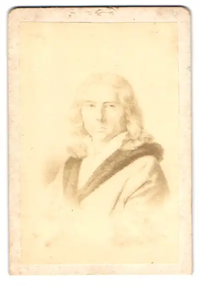 Fotografie unbekannter Fotograf und Ort, Portrait Adelbert von Chammisso, französischer Dichter / Naturforscher 0