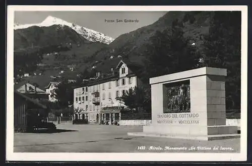 AK Airolo, Monumento Le Vittime del lavoro