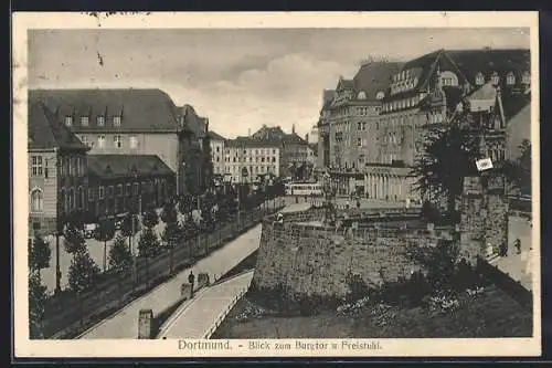 AK Dortmund, Blick zum Burgtor u. Freistuhl