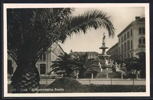 AK Split, Monumentalna cesma, Monumentalbrunnen