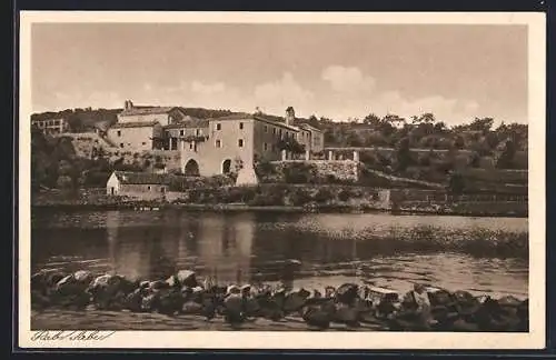 AK Rab / Arbe, Teilansicht mit Häusern