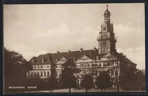 AK Wolfenbüttel, Schloss von der Strasse aus