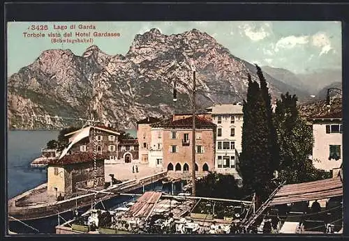 AK Torbole, Lago di Garda visto dal Hotel Gardasee