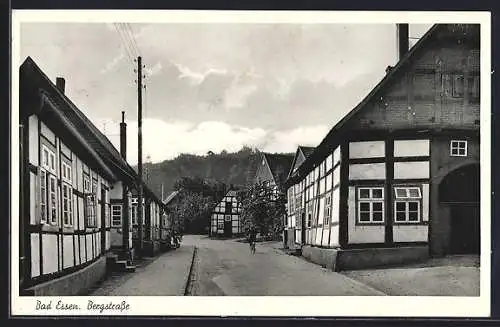 AK Bad Essen, Fachwerkhäuser in der Bergstrasse