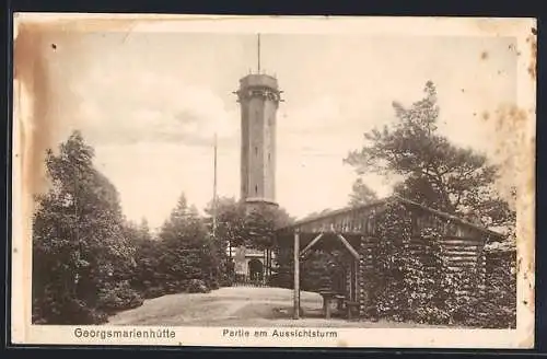 AK Georgsmarienhütte, Partie am Aussichtsturm