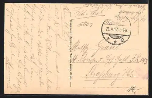 AK Hohenlimburg, Totalansicht mit Brücke