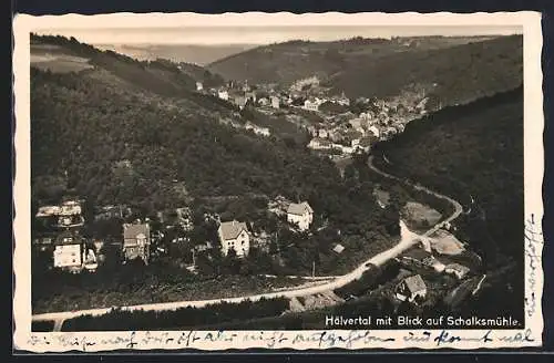 AK Schalksmühle, Hälvertal mit Blick auf Schalksmühle