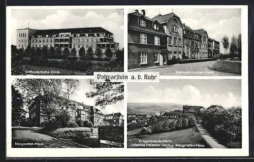 AK Volmarstein /Ruhr, Kriegsinvalidenheim, Orthopädische Klinik, Hermann-Luisen-Haus