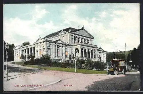 AK Bad Langenschwalbach, Partie am Kurhaus