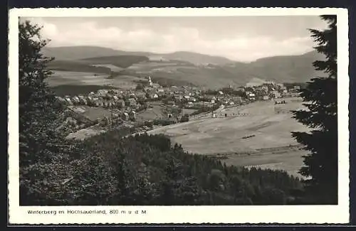 AK Winterberg im Hochsauerland, Ortsansicht vom Wald aus