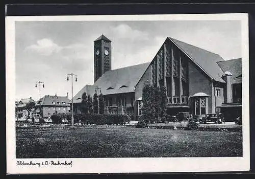 AK Oldenburg / O., Bahnhof