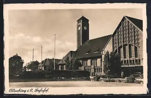 AK Oldenburg / O., Bahnhof Teilaufnahme