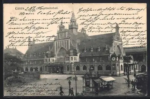 AK Essen, Partie am Hauptbahnhof