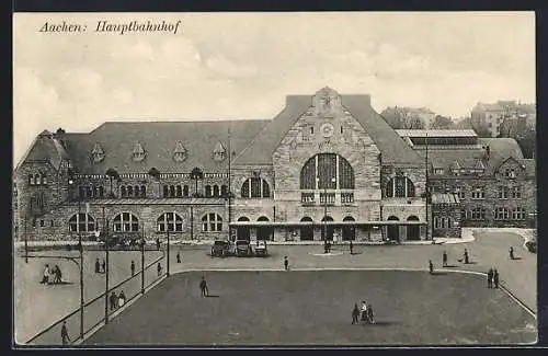 AK Aachen, Sicht zum Hauptbahnhof