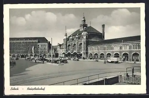 AK Lübeck, Partie am Hauptbahnhof