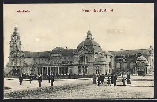 AK Wiesbaden, Der Neue Hauptbahnhof