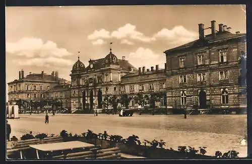 AK Altenburg / S.-A., Blick auf den Bahnhof