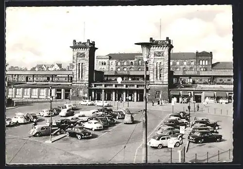 AK Saarbrücken, Parkplatz vor dem Hauptbahnhof