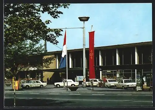 AK Heilbronn /Neckar, Blick auf den Bahnhof