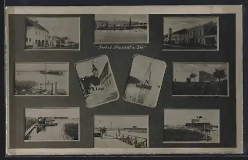 AK Neusiedl am See, Ansichten aus dem Seebad