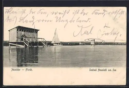 AK Neusiedl am See, Seebad und Segelboote