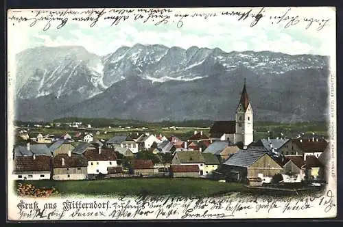 AK Mitterndorf, Ortsansicht