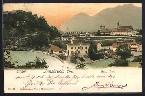 AK Innsbruck, Panorama mit Sillfall