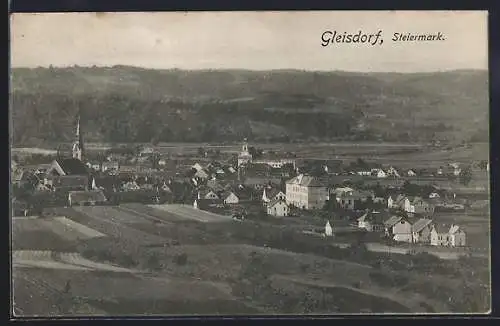 AK Gleisdorf /Steiermark, Ortsansicht aus der Vogelschau