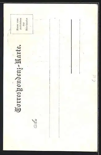 AK Wien, Partie an der Aspernbrücke, Blumen-Passepartout