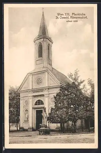 AK Wien, Altmannsdorf, Pfarrkirche St. Oswald