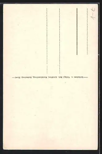 AK Rattenberg, Strassenpartie mit Kirche und Geschäften