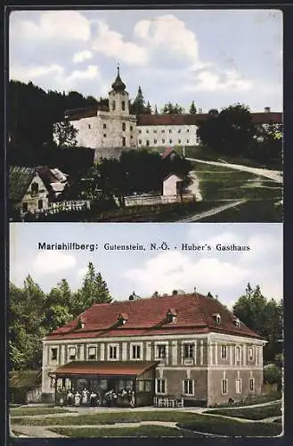 AK Gutenstein /N.-Ö., Huber`s Gasthaus auf dem Mariahilfberg