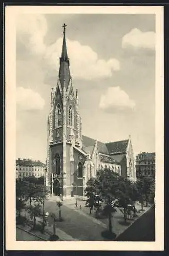 AK Wien VI, die Pfarrkirche St. Elisabeth