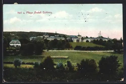 AK Eichberg, Blick auf die Heilanstalt Eichberg