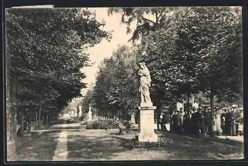 AK Franzensbad, Isabella Promenade, Leute