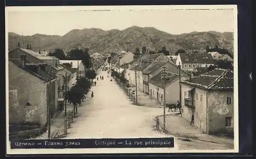 AK Cetinje / Cettigne, Rue principale