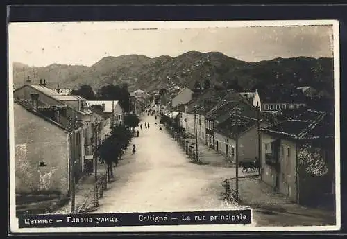 AK Cetinje / Cettigne, Rue principale