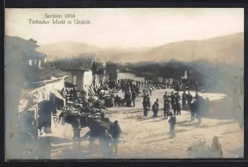 AK Skoplje / Ueskueb, Ansicht des türkischen Marktes