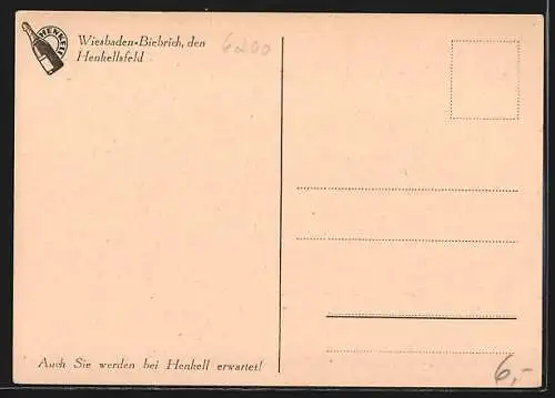 AK Wiesbaden, Sektkellerei Henkell & Co, Empfangshalle mit Kellereingang