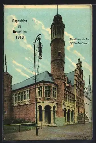 AK Bruxelles, Exposition de Bruxelles 1910, Pavillon de la Ville Grand