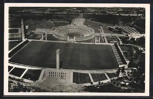 AK Berlin, Reichssportfeld, Olympiastadion, Luftbild