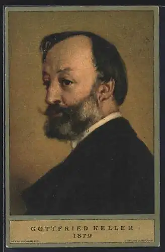 AK Portrait Gottfried Kellers 1872 7,5 SFR