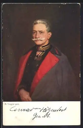 AK Rotes Kreuz Nr. 340: Heerführer Conrad von Hötzendorf in Uniform