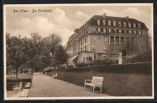 AK Bad Eilsen, Partie am Hotel Fürstenhof