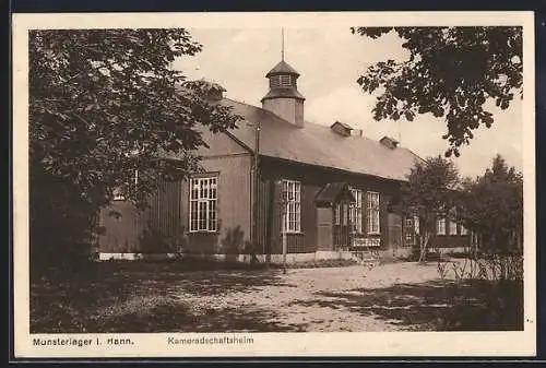 AK Munsterlager i. Hann., Blick auf das Kameradschaftsheim