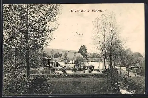 AK Radeberg, Hüttermühle im Hüttertal