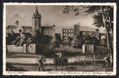 AK Friesack /Mark, Historische Burg zur Zeit d. 30jähr. Krieges